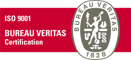 Certification ISO 9001 délivrée par Bureau Veritas
